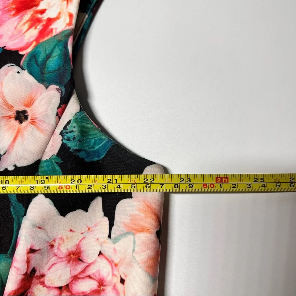 ck Calvin Klein Women's Floral Print Sleeveless Sheath Dress Plus Size 20W, EUC - Picture 7 of 10